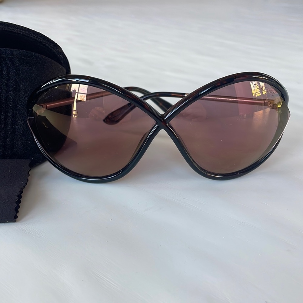 Tom Ford Liora sunglasses pink lens